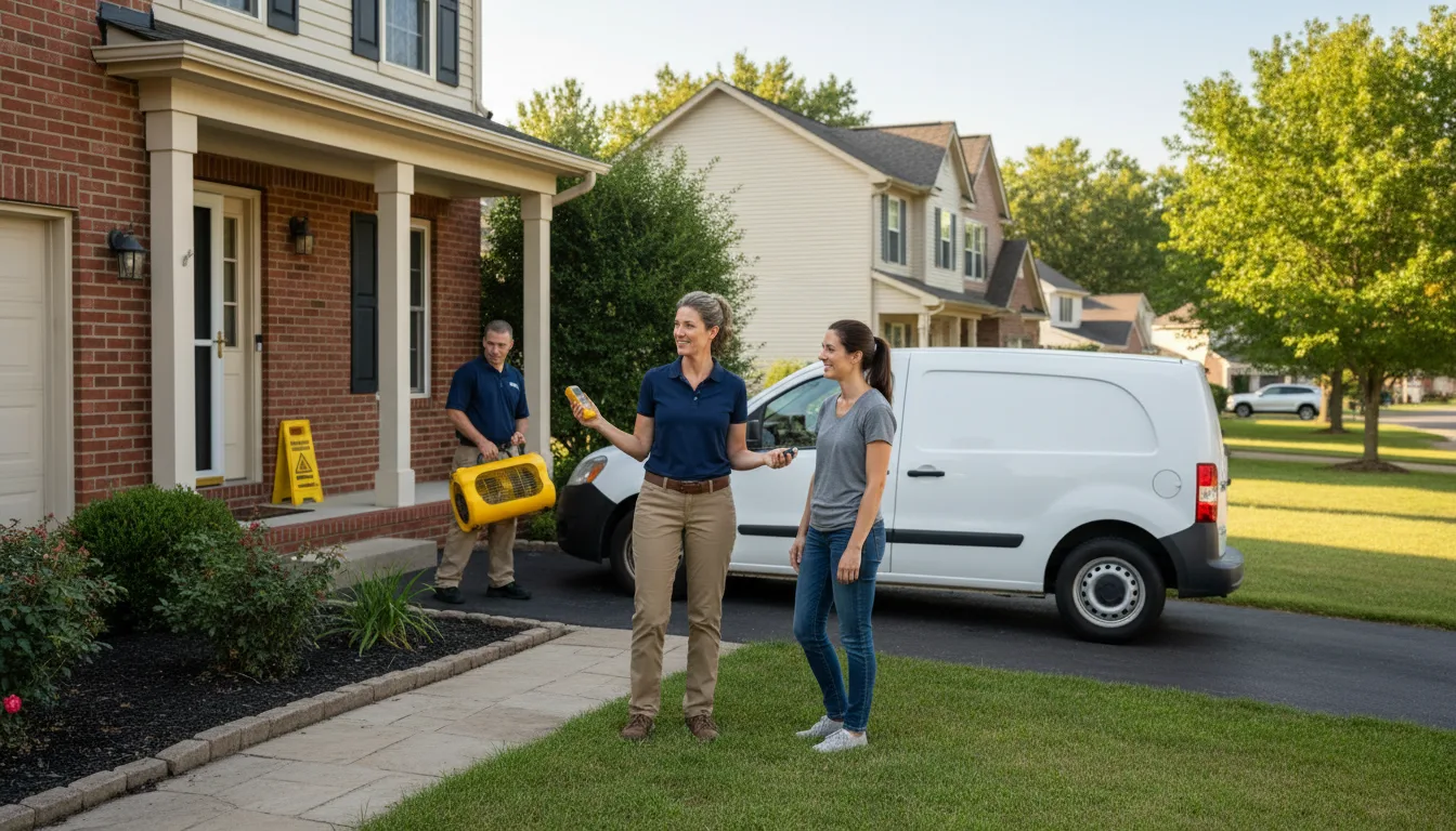 Residential water damage restoration in Vicksburg, MI